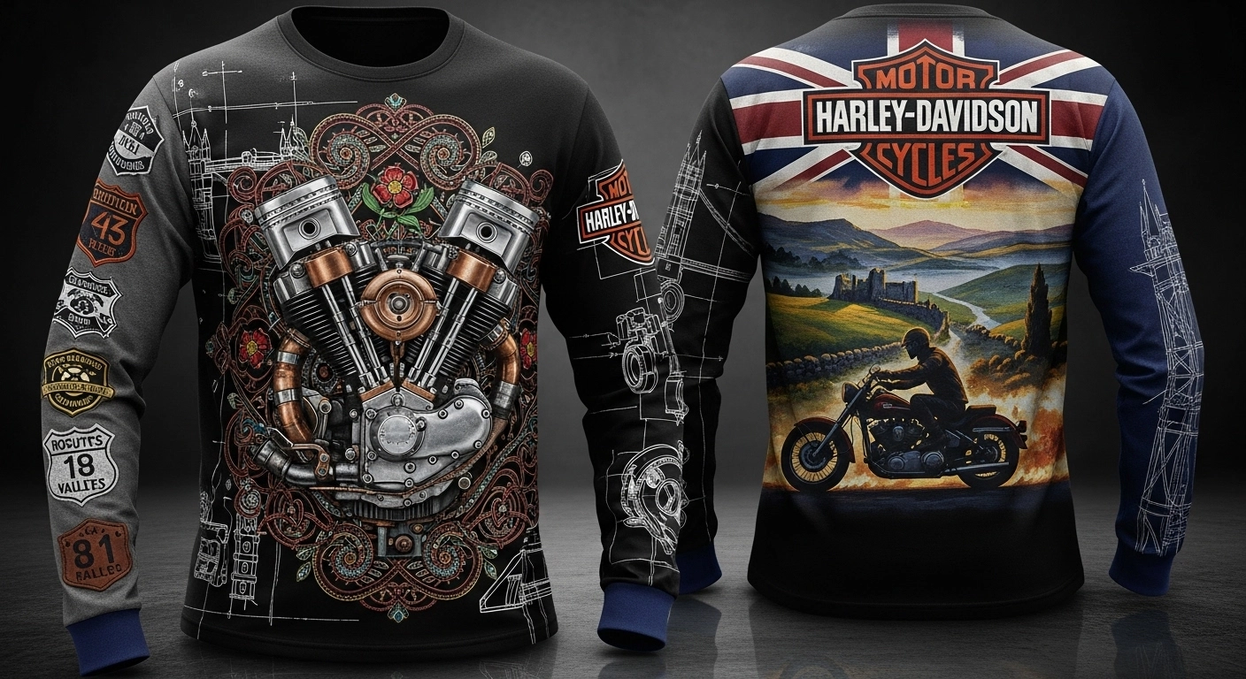 Best Harley Davidson Long Sleeve Tops UK: Expert Reviews Nabvio