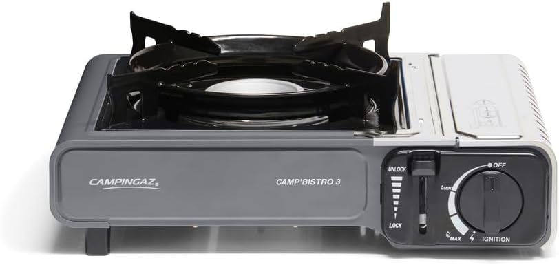 Campingaz Camp Bistro Stove, 1 burner, camping stove, 2200-watt capacity, compact outdoor cooker, includes carry case for easy transport