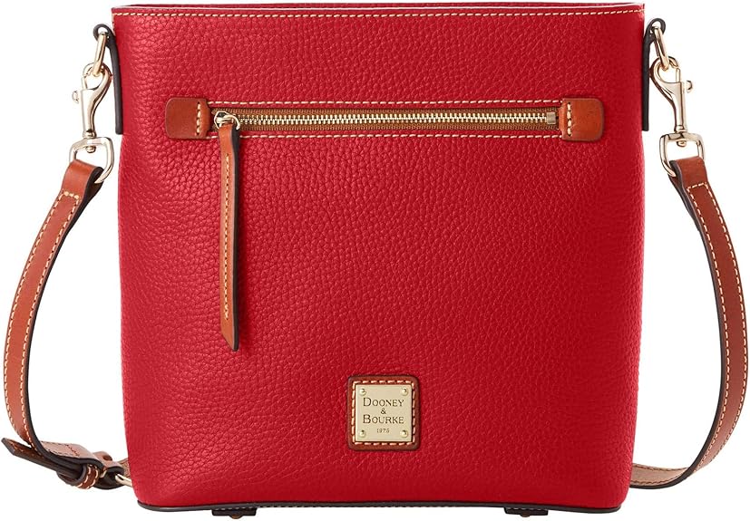 Dooney & Bourke Crossbody Bags for Women, Pebble Grain Leather Crossbody Messenger Bag with Zipper