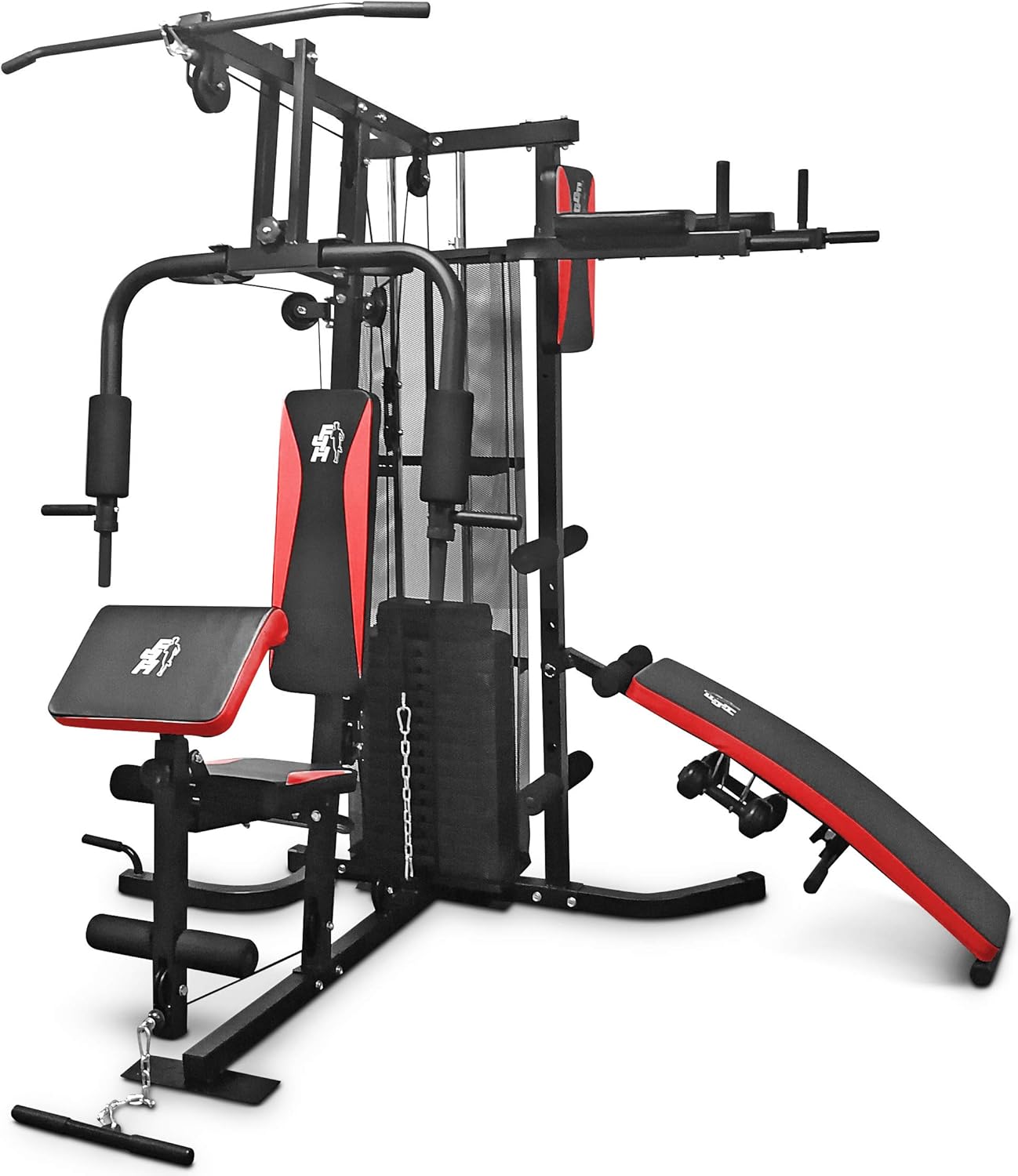 Fit4home Multi Gym Workout Station | Home Fitness Body Exercise Machine | Total-body Workout | TF-7005A, (81.64 KG)