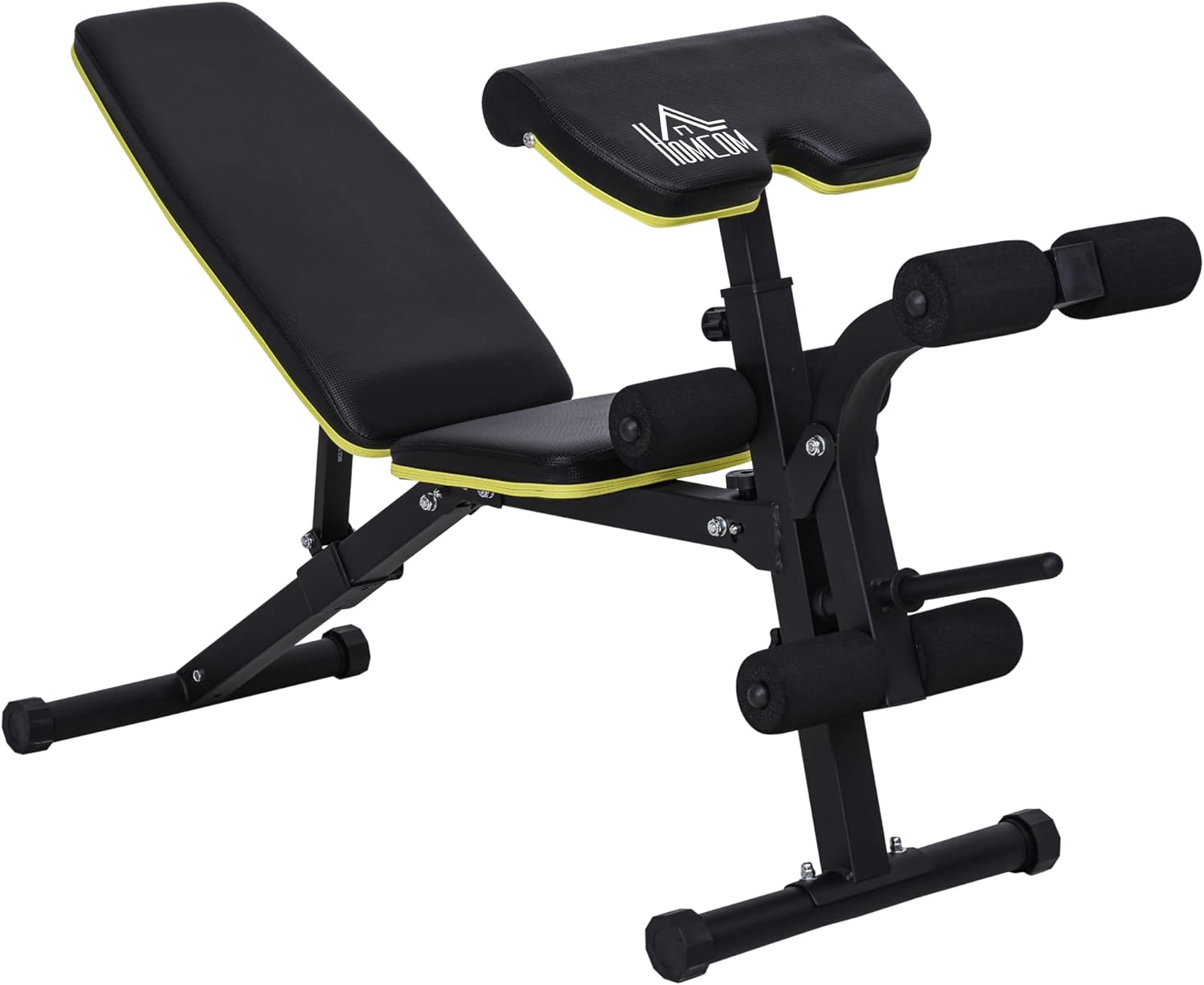 HOMCOM Multi-Functional Dumbbell Weight Bench Adjustable Sit-Up Stand for Home Gym