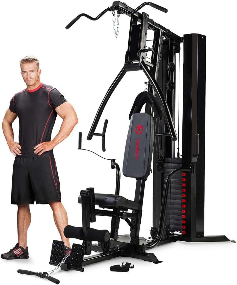 Marcy Deluxe Home Gym, Eclipse HG5000, 90kg Weight Stack, Seated Chest Press & Rows