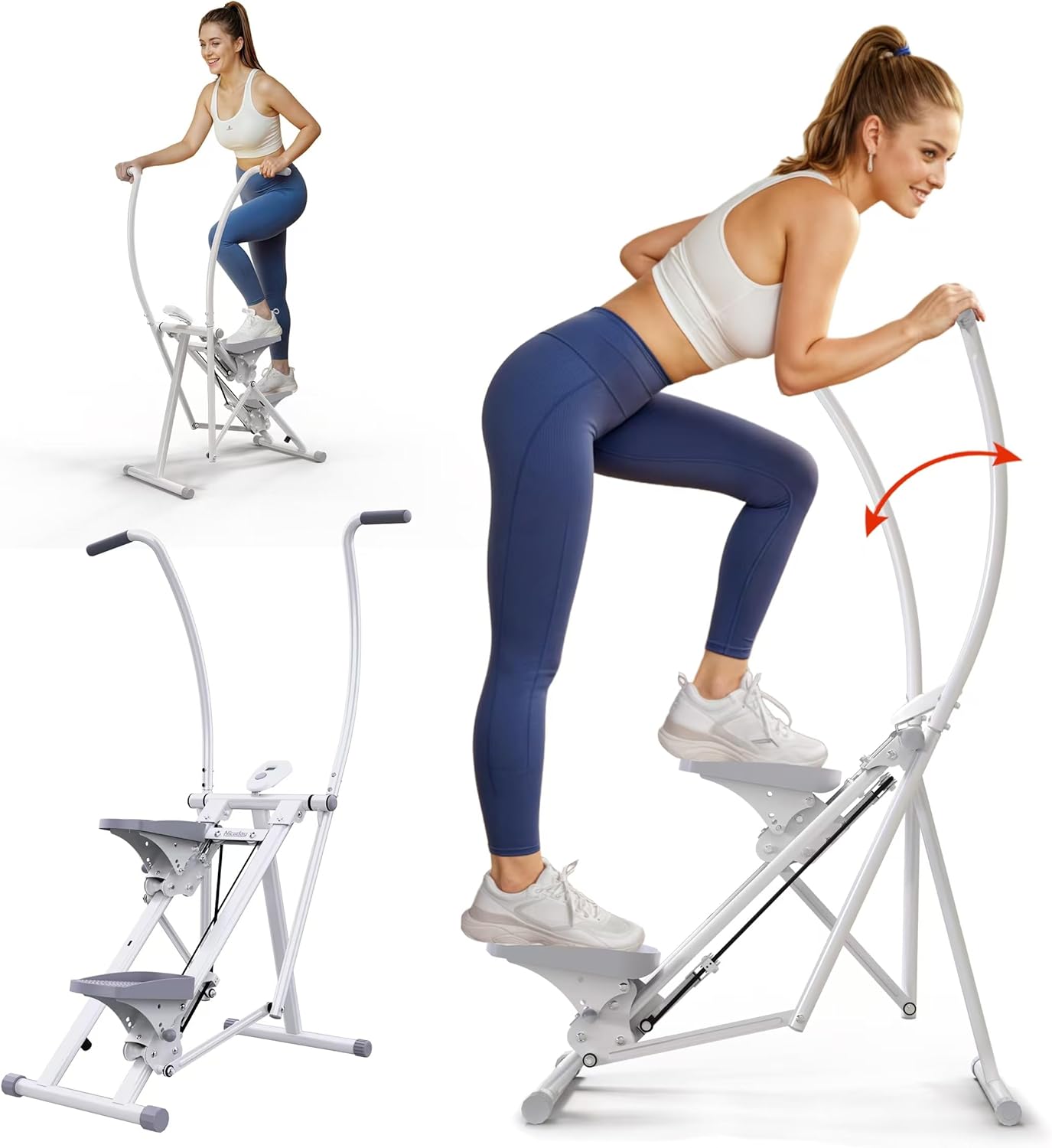 Niceday Advanced Steppers for Exercise at Home, Stair Stepper with Handlebar, Climbing Machine, Dual-Action Cross Trainer, Stair Climber, Stair Master
