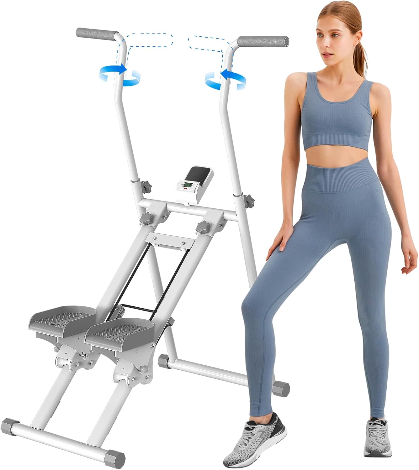 Stair Stepper for Home Gym Exercise,Stair Master Foldable,New Version Vertical Climber Machine for Full-Body Workout,Stair Climber with 300LBS Loading Capacity