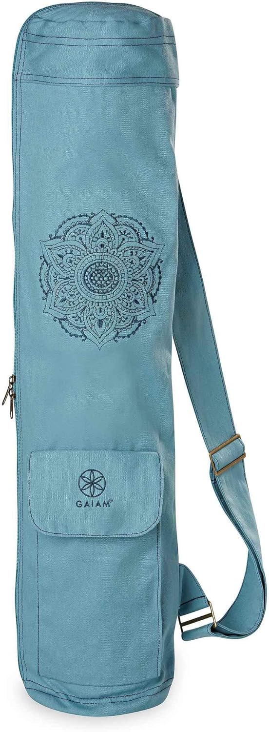 9. Gaiam Embroidered Cargo Yoga Mat Bag - Niagara Design