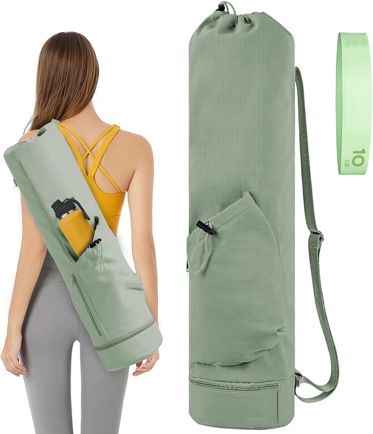 7. XdealCozyxc Portable Yoga Mat Bag for Pilates with Adjustable Shoulder Strap