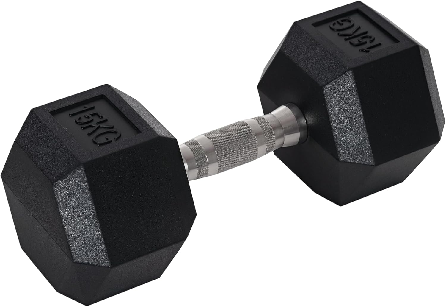 HOMCOM 12.5KG/15KG/17.5KG/20KG Single Rubber Hex Dumbbell Portable Hand Weights Dumbbell for Home Gym Workout Fitness